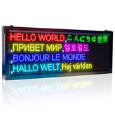 Leadleds Full Color Led Video Sign with Audio for Business, 39 X 14 in